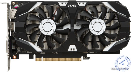 видеокарт MSI Geforce GTX 1050 Ti OC